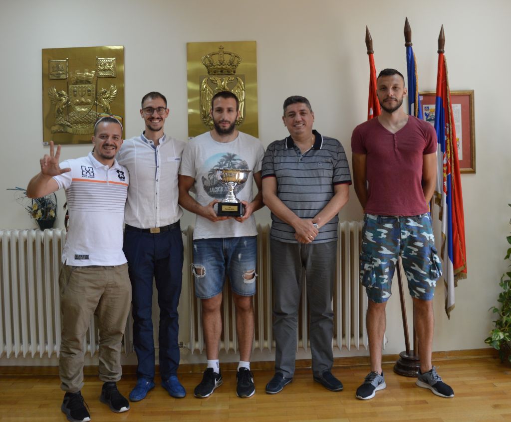 Екипа 3x3 “Чукарица” на пријему код председника општине Чукарица
