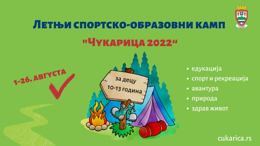 Пријаве за Летњи спортско-образовни камп "Чукарица 2022“